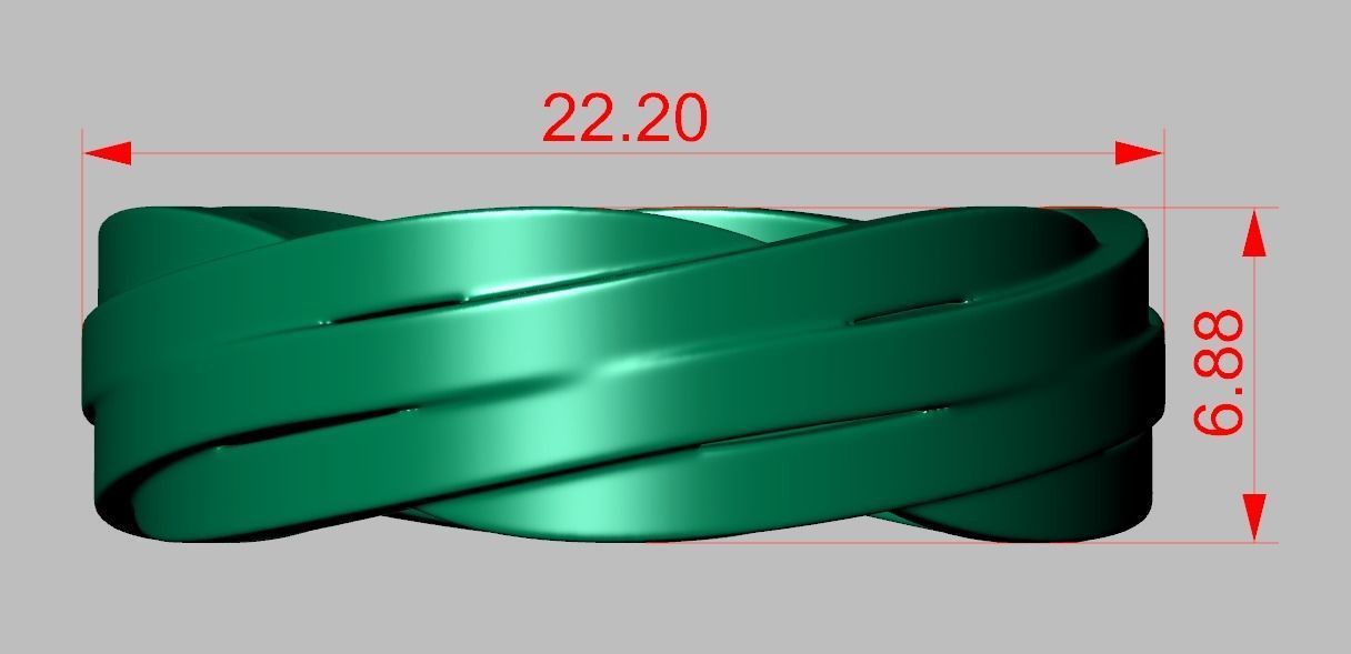 Ring 3D model 0214 3D printable model 3D print model_17