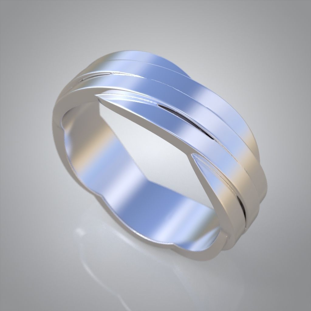 Ring 3D model 0214 3D printable model 3D print model_4