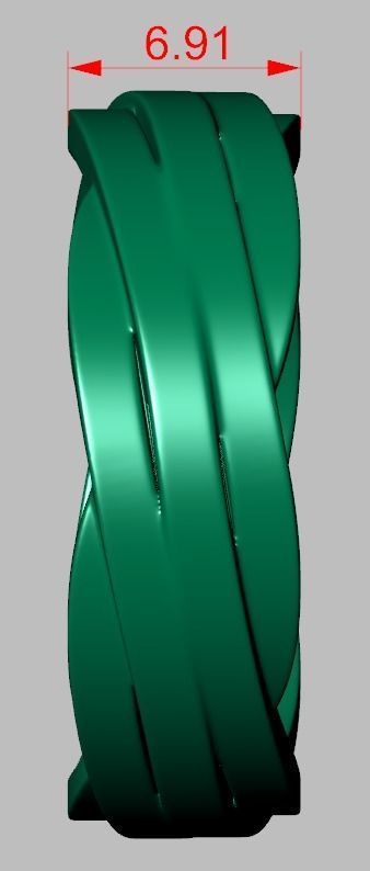 Ring 3D model 0214 3D printable model 3D print model_12