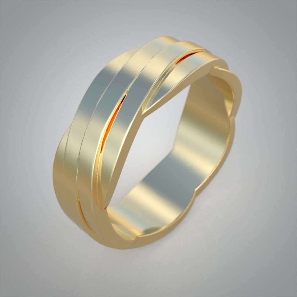 Ring 3D model 0214 3D printable model 3D print model_6