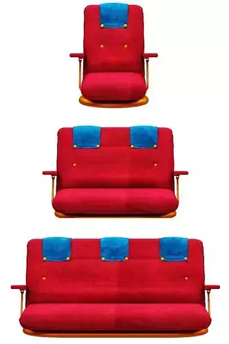 Contemporary sofa fabric and gold foil