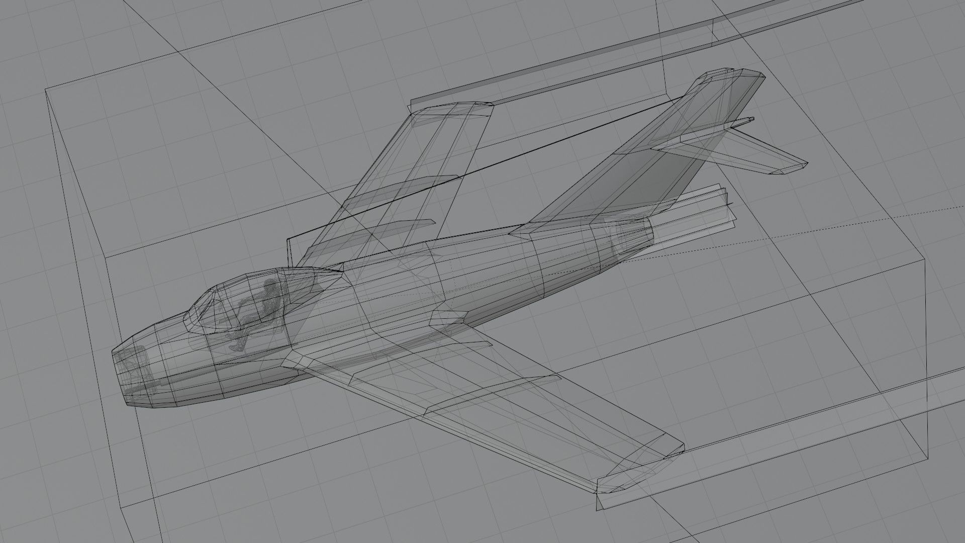 Mikoyan-Gurevich MIG-15 Fagot Low-poly 3D model_16