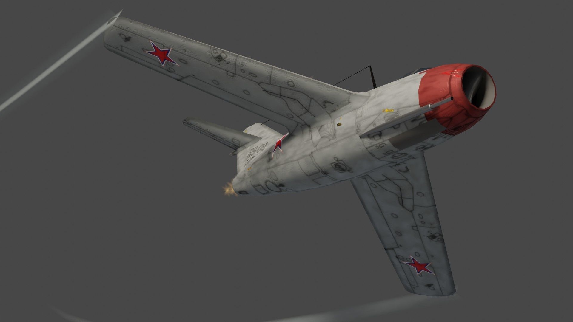 Mikoyan-Gurevich MIG-15 Fagot Low-poly 3D model_10
