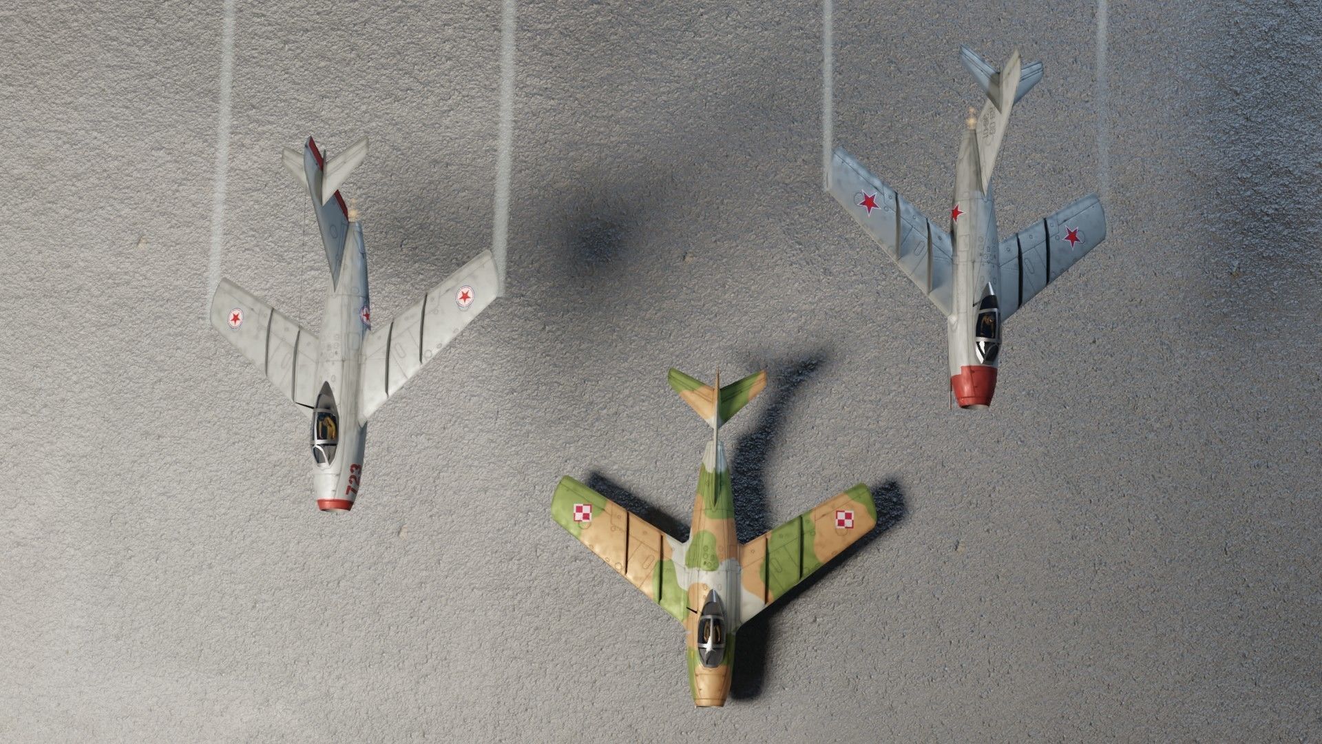 Mikoyan-Gurevich MIG-15 Fagot Low-poly 3D model_6