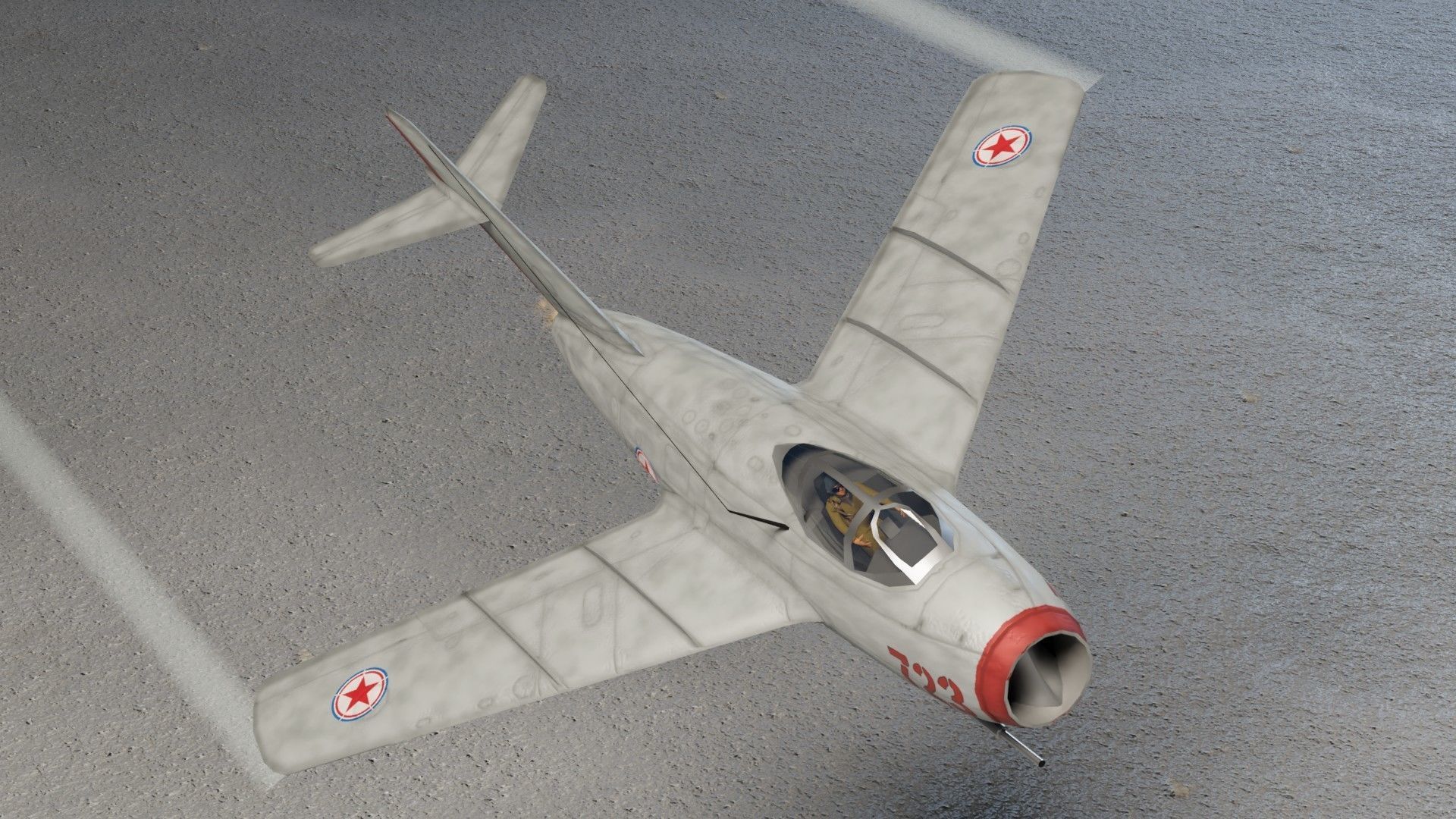 Mikoyan-Gurevich MIG-15 Fagot Low-poly 3D model_13