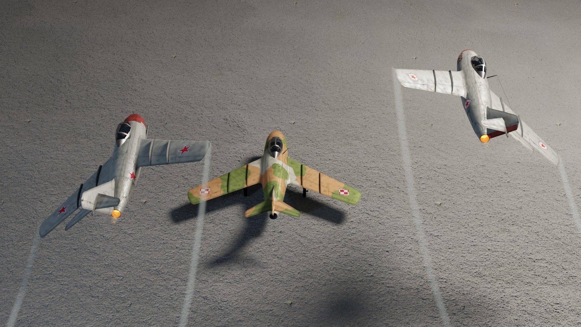 Mikoyan-Gurevich MIG-15 Fagot Low-poly 3D model_2