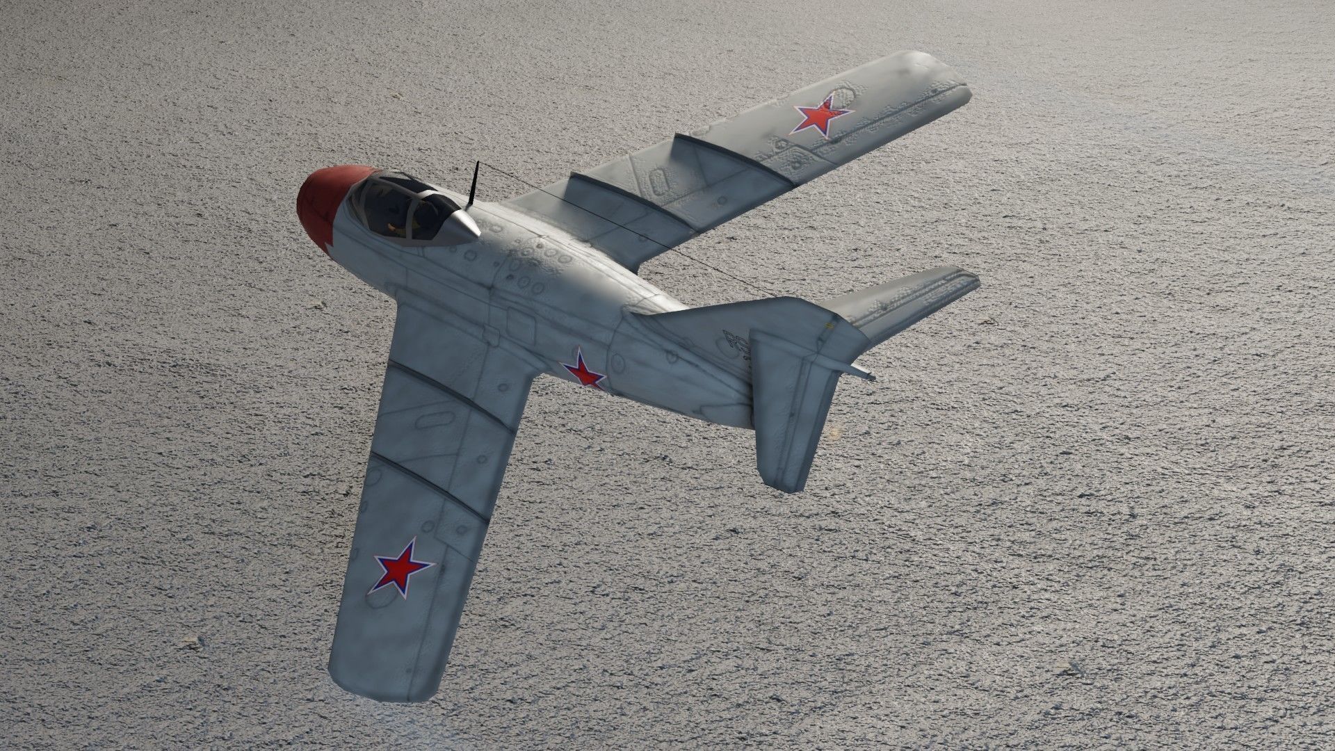 Mikoyan-Gurevich MIG-15 Fagot Low-poly 3D model_11