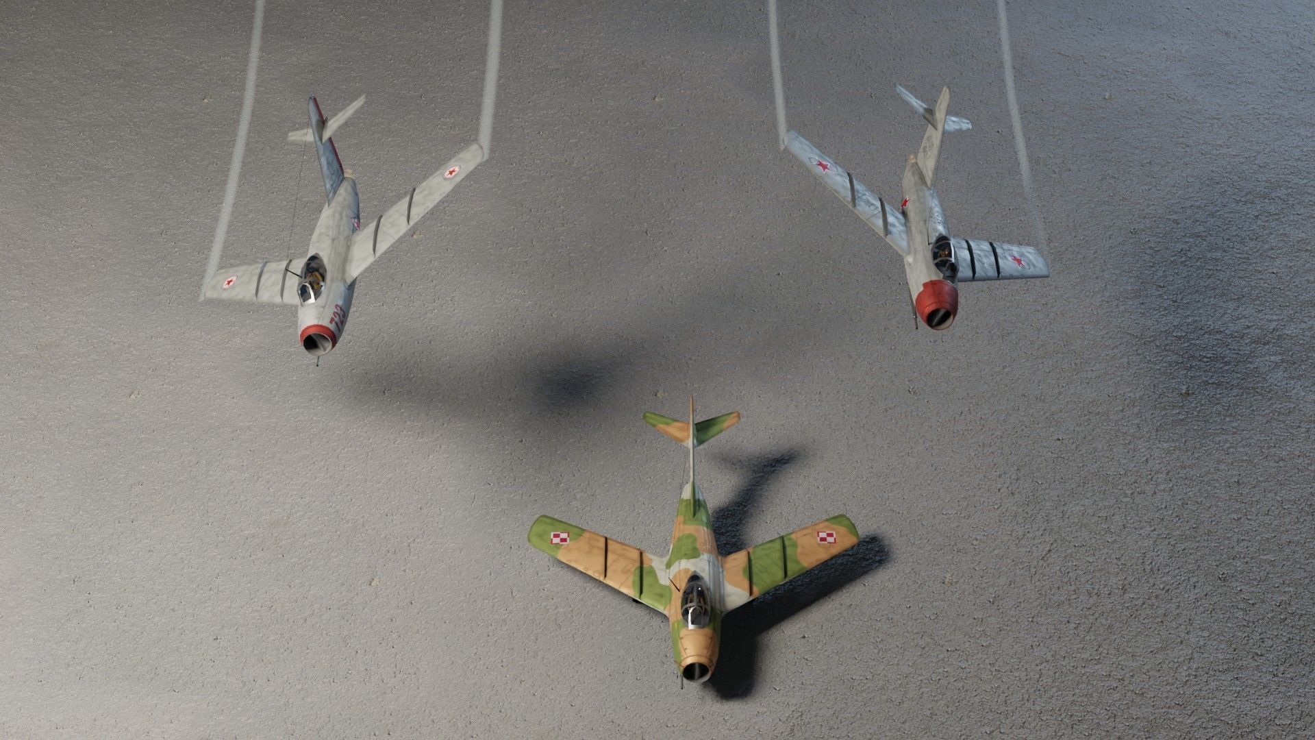 Mikoyan-Gurevich MIG-15 Fagot Low-poly 3D model_1