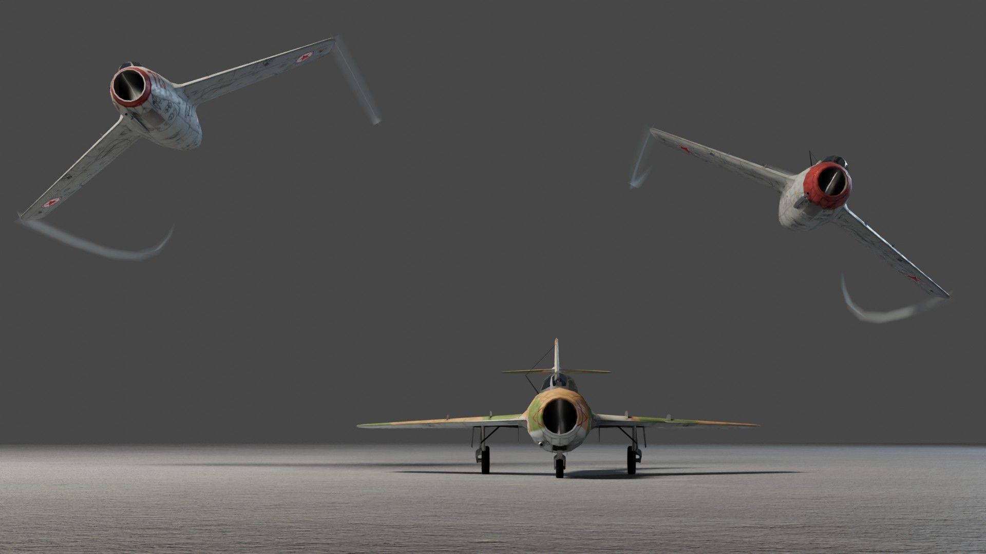 Mikoyan-Gurevich MIG-15 Fagot Low-poly 3D model_5