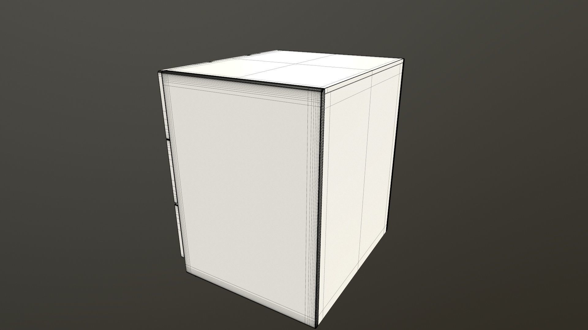 Wooden wifi side table 3D model_13