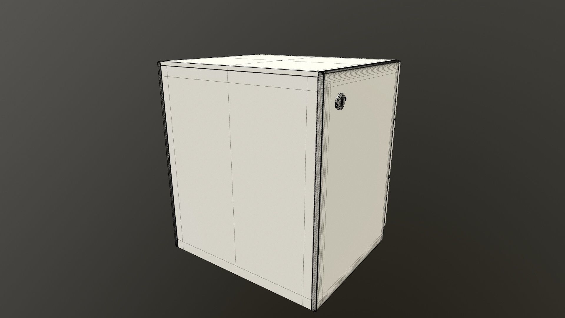 Wooden wifi side table 3D model_12