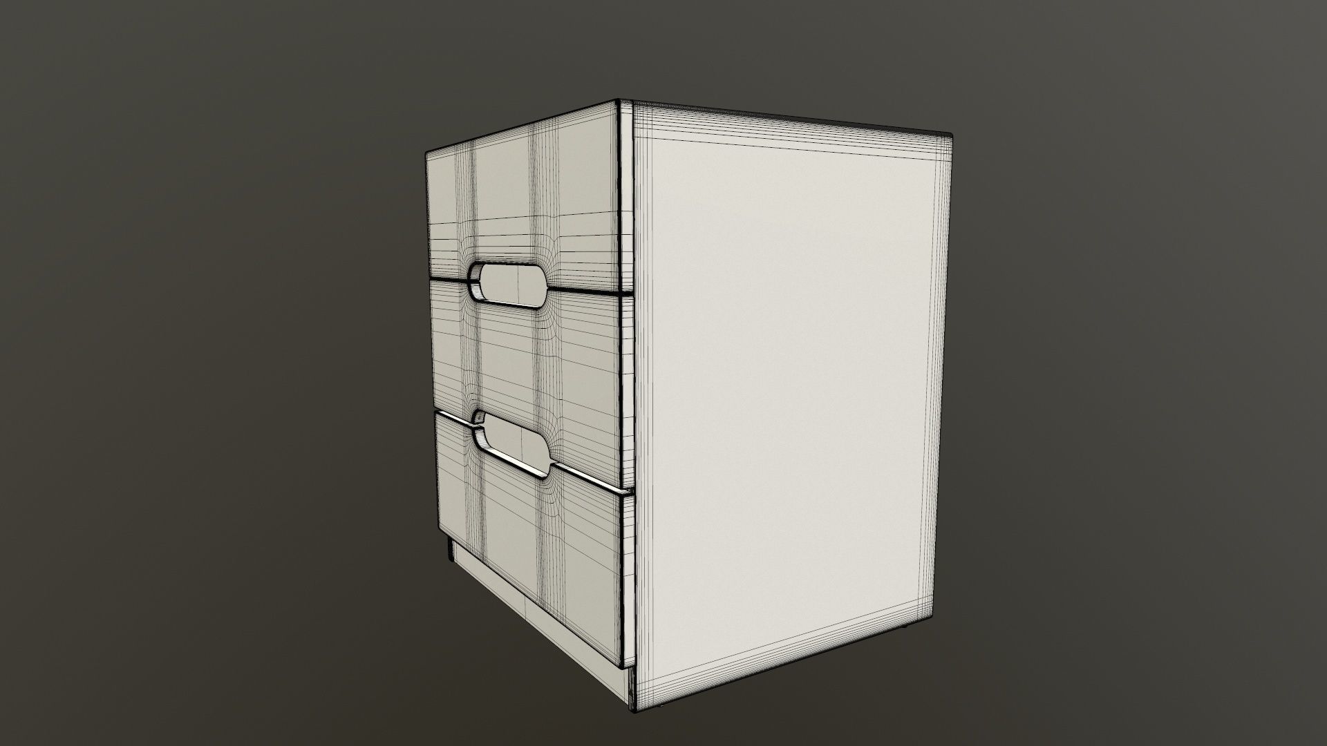 Wooden wifi side table 3D model_14