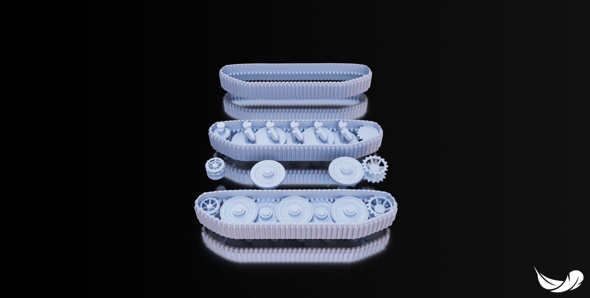 E-25 TANK - 1-35 - 1-50 - 1-72 3D print model_7