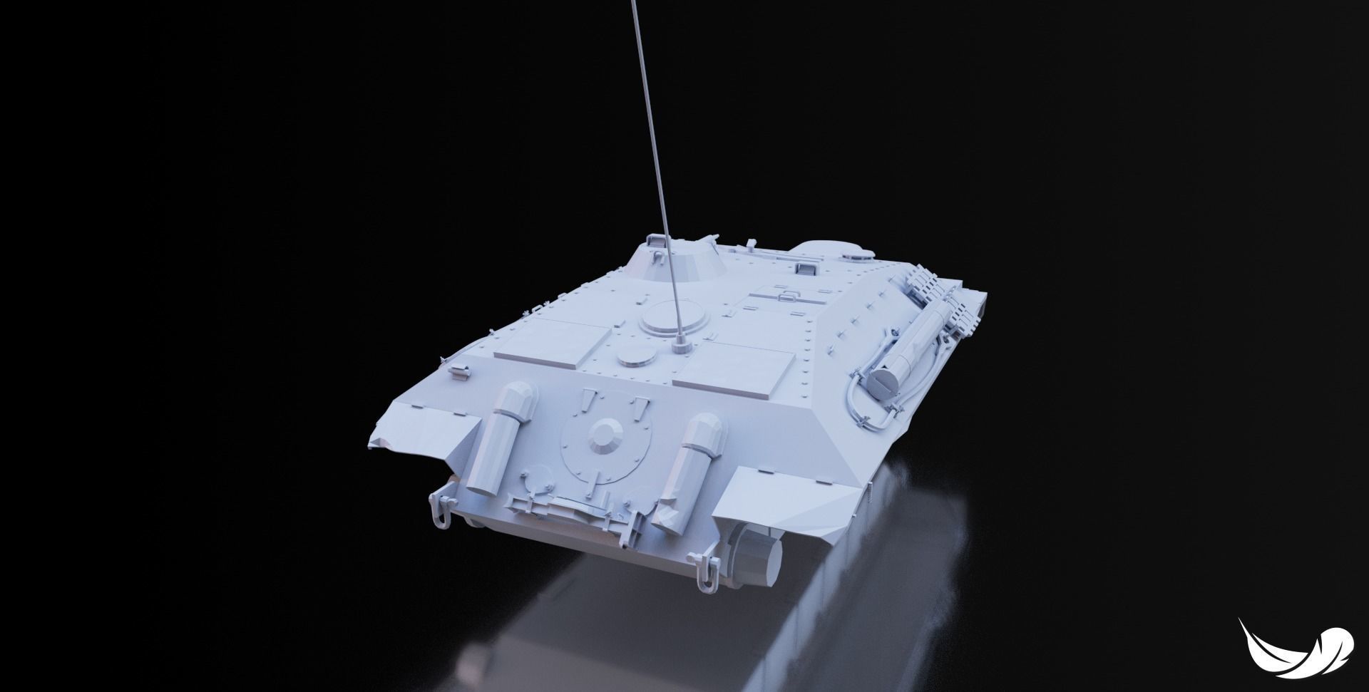 E-25 TANK - 1-35 - 1-50 - 1-72 3D print model_6