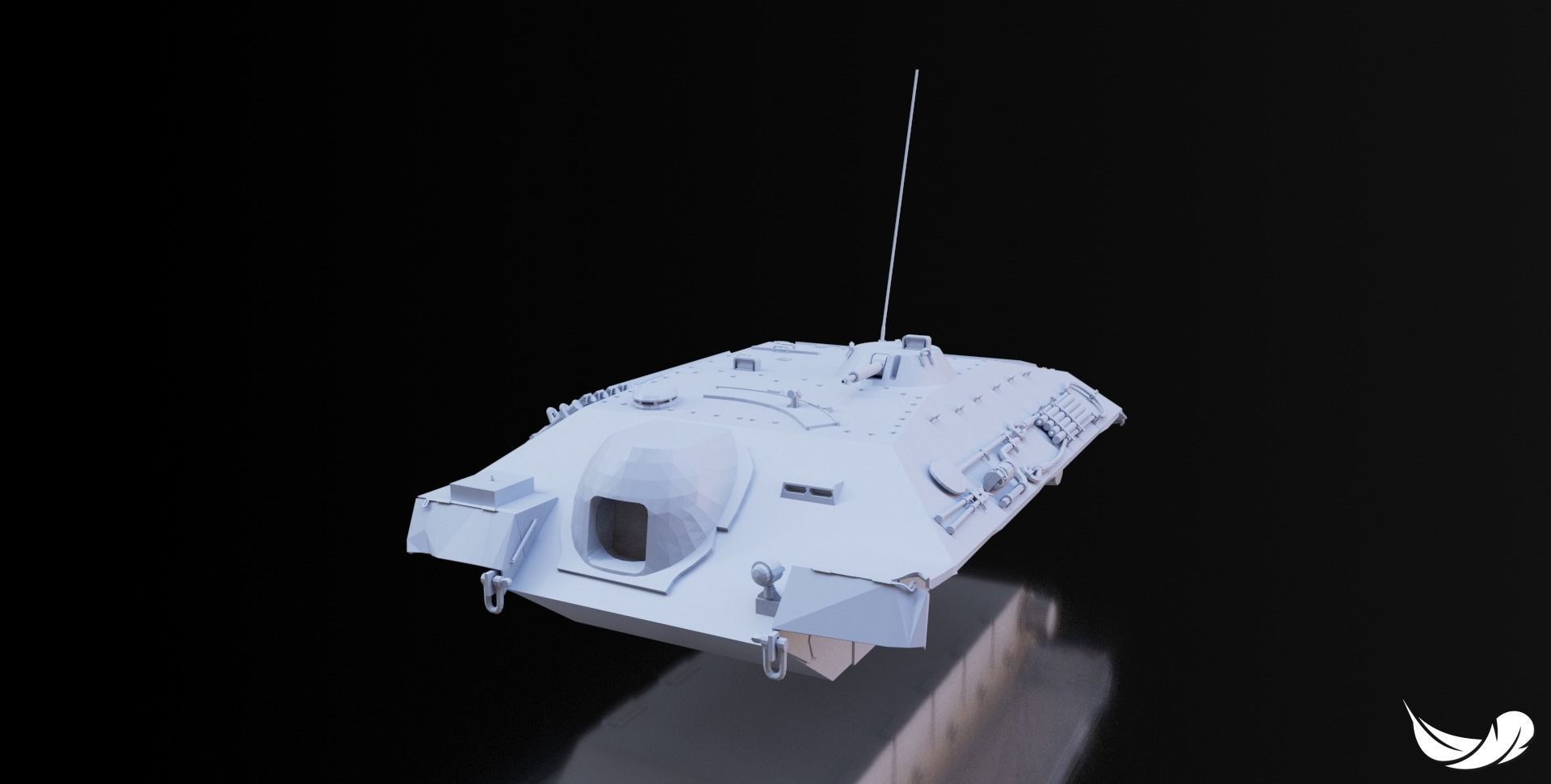 E-25 TANK - 1-35 - 1-50 - 1-72 3D print model_5