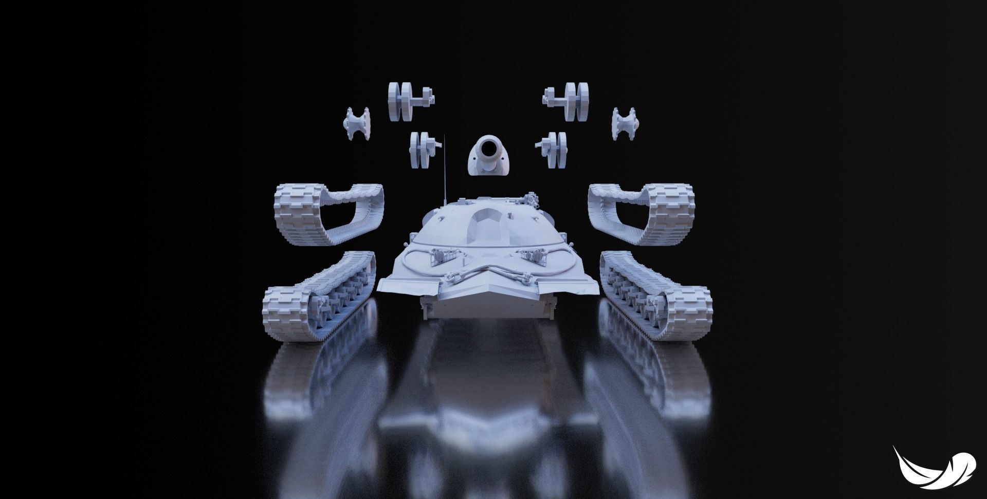 IS-7 TANK - 1-35 - 1-50 - 1-72 3D print model_1