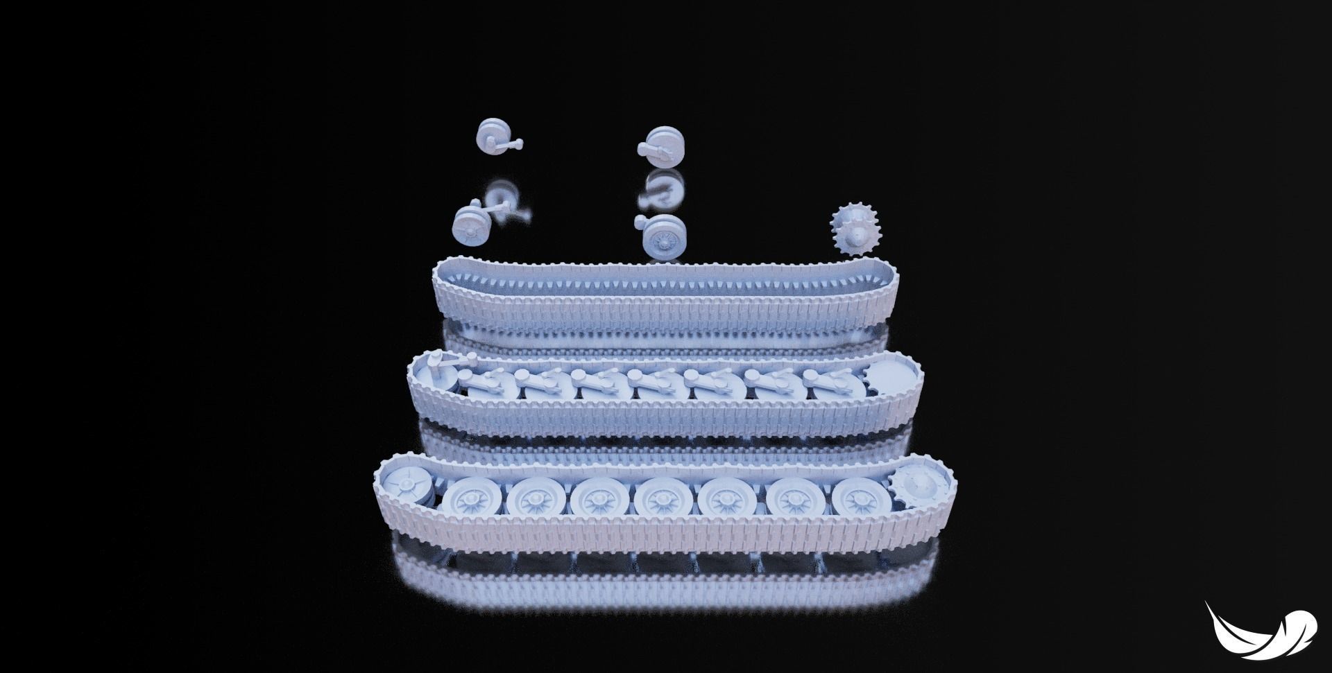 IS-7 TANK - 1-35 - 1-50 - 1-72 3D print model_9