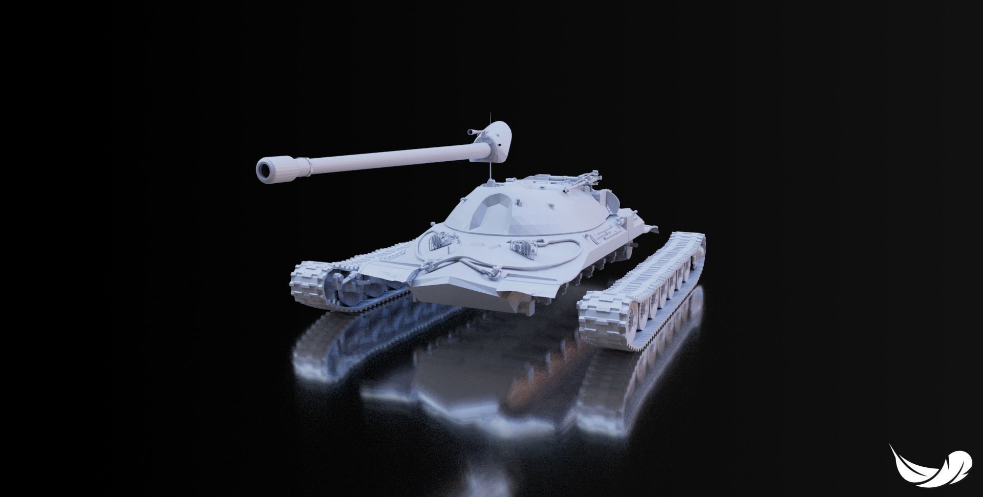 IS-7 TANK - 1-35 - 1-50 - 1-72 3D print model_2
