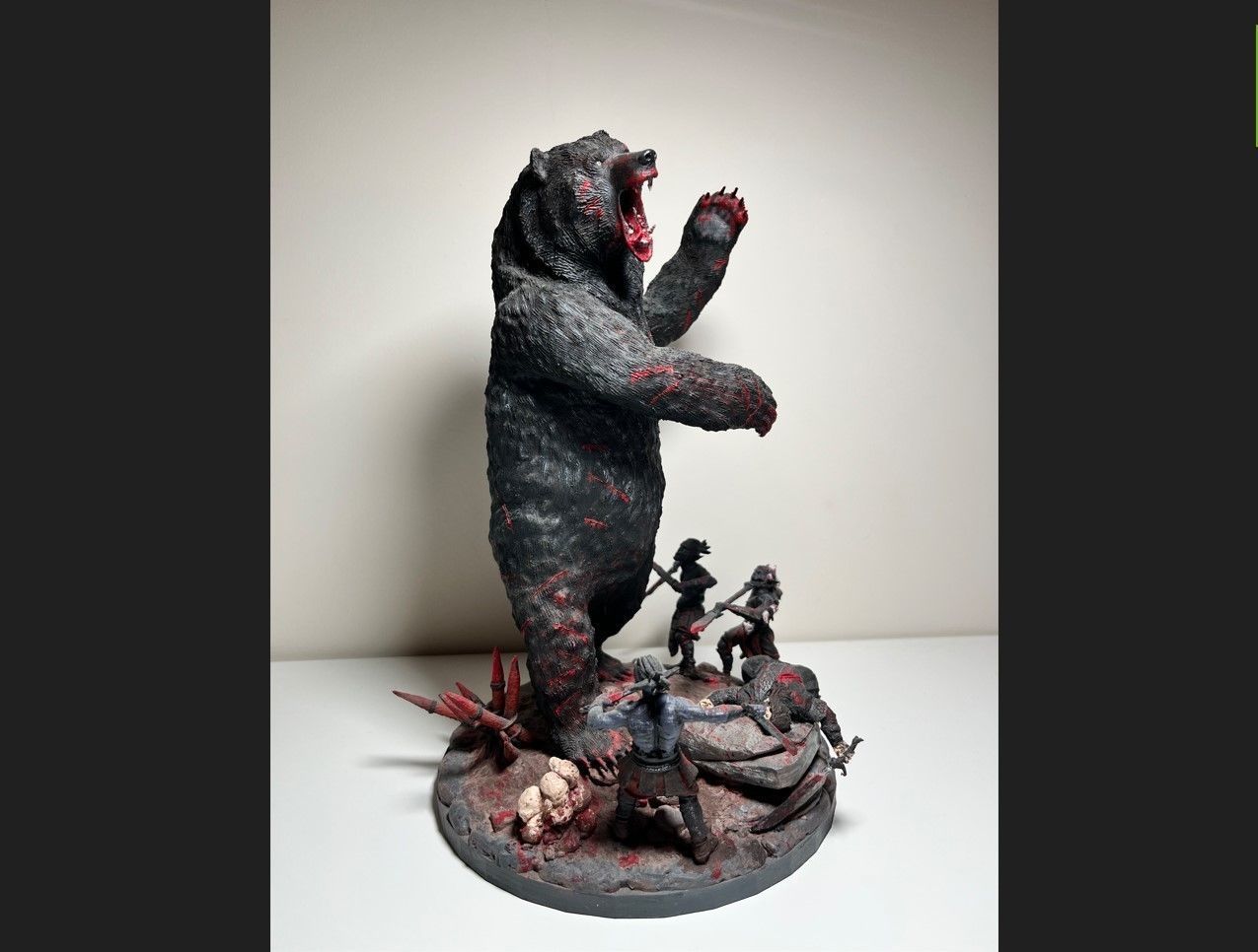 Beorn 3d Model statue of bear with zombies 3D print model_5
