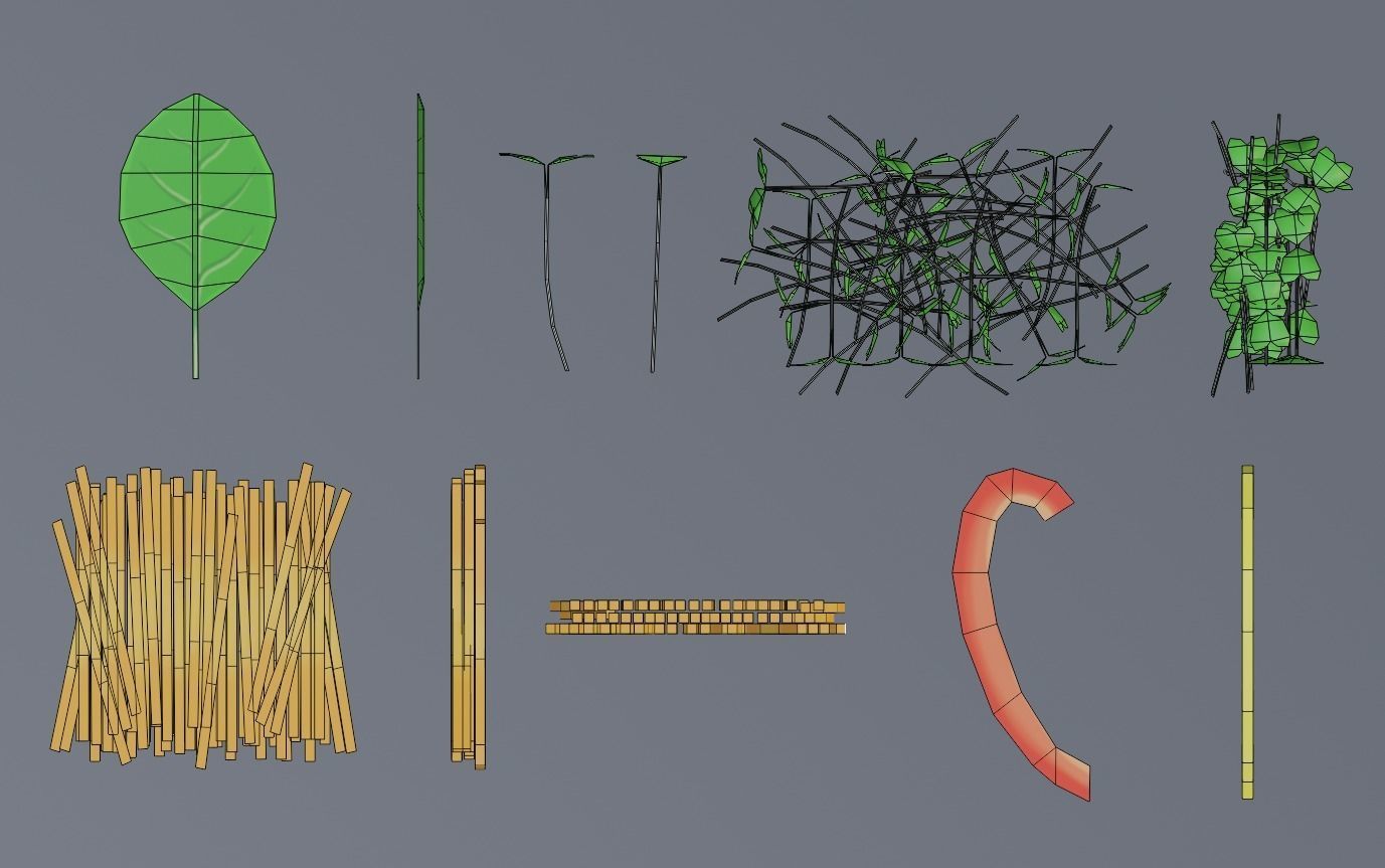 Sandwich create set -Bread and ingredient- Low-poly 3D model_17