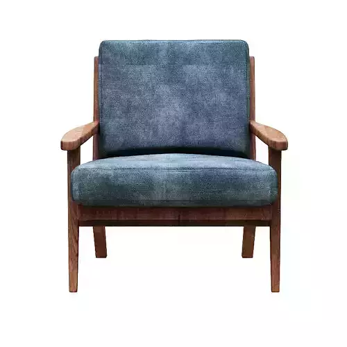 Armchair Single seater Fabric and wood