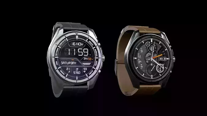 Smart Watch Low-poly 3D model