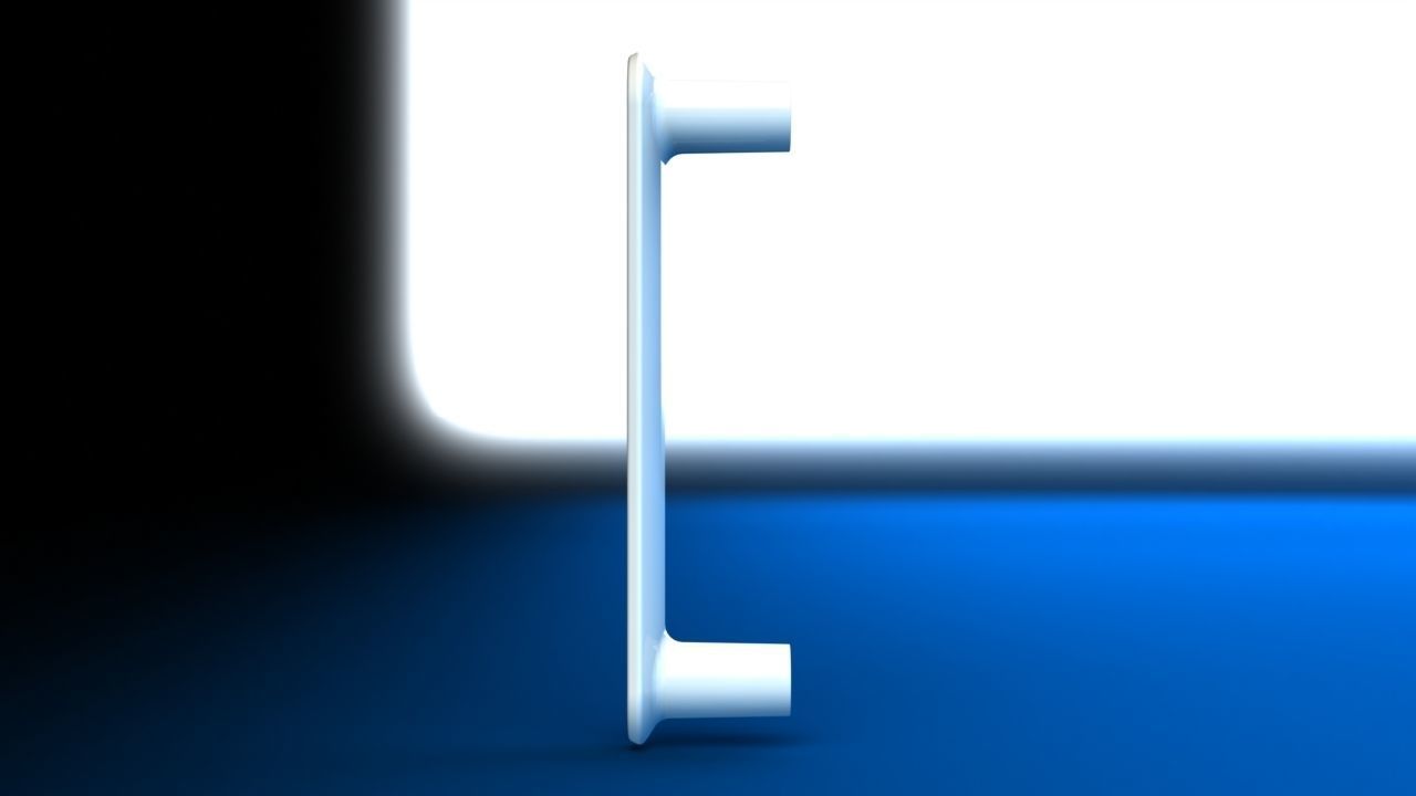 Cabinet door handle 3D print model_8