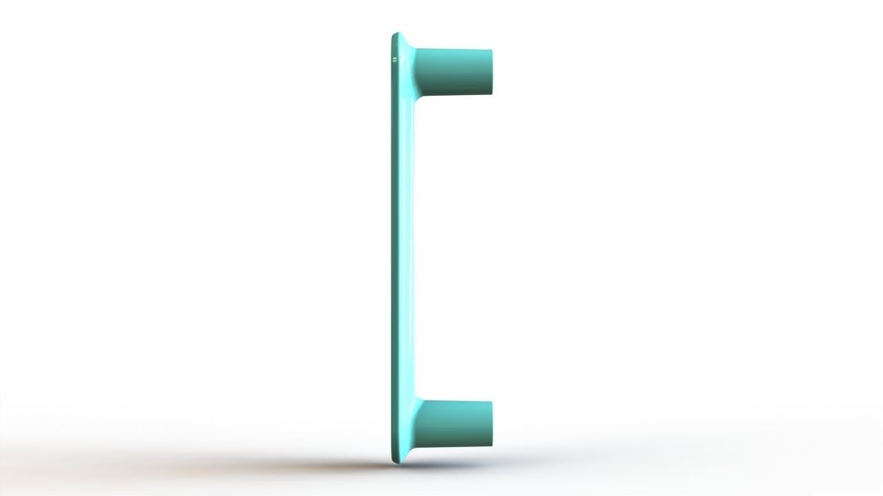 Cabinet door handle 3D print model_9