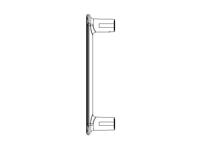 Cabinet door handle 3D print model_14