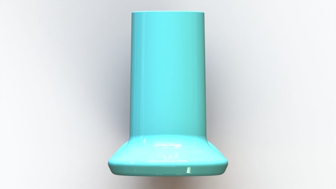 Cabinet door handle 3D print model_10