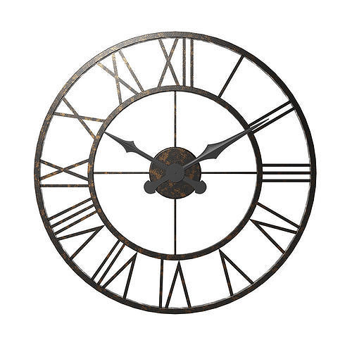 Distressed Indoor Outdoor Clock - Large 3D model