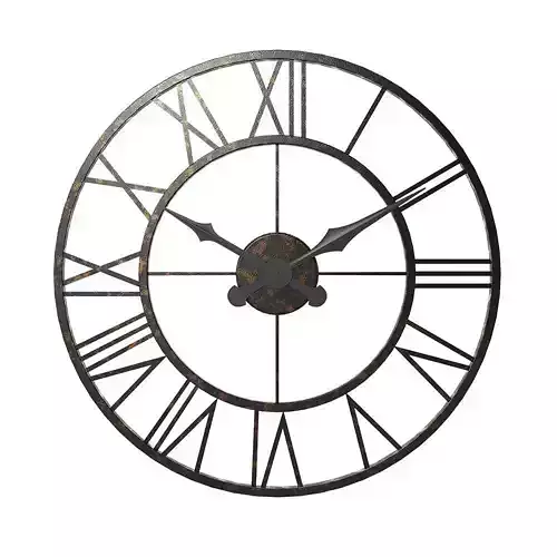 Distressed Indoor Outdoor Clock - Large