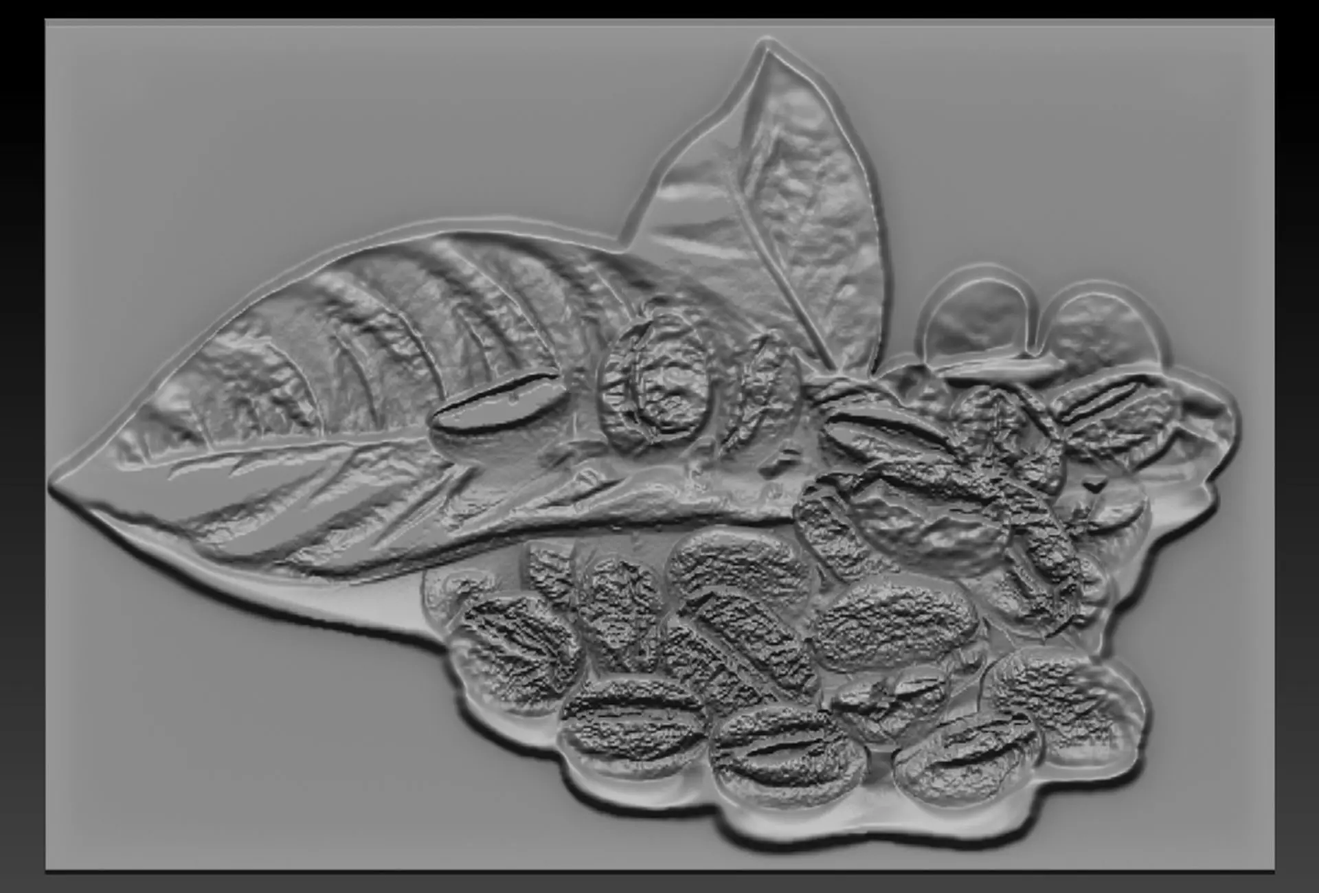 Coffee Beans 3D print model_0