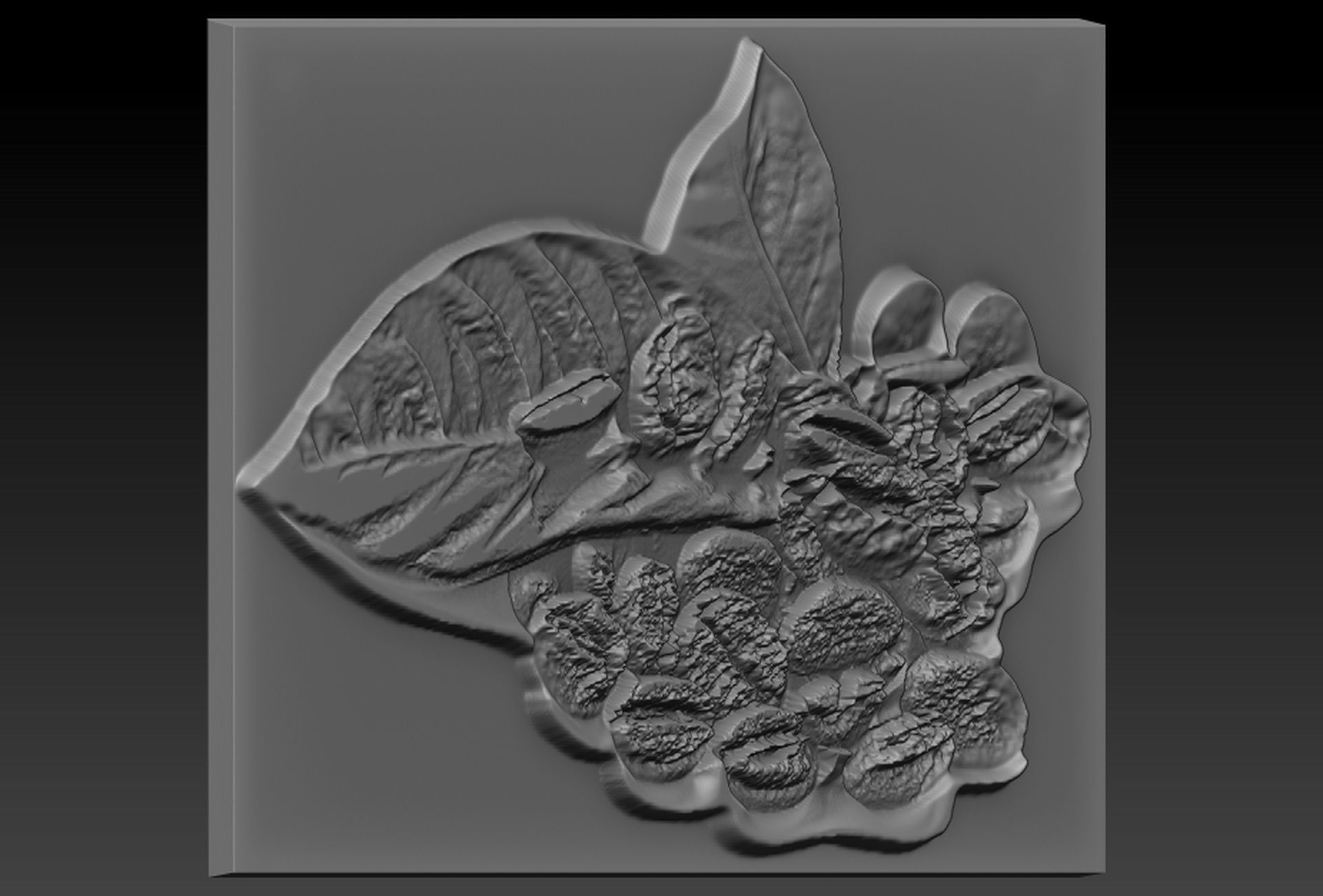 Coffee Beans 3D print model_1