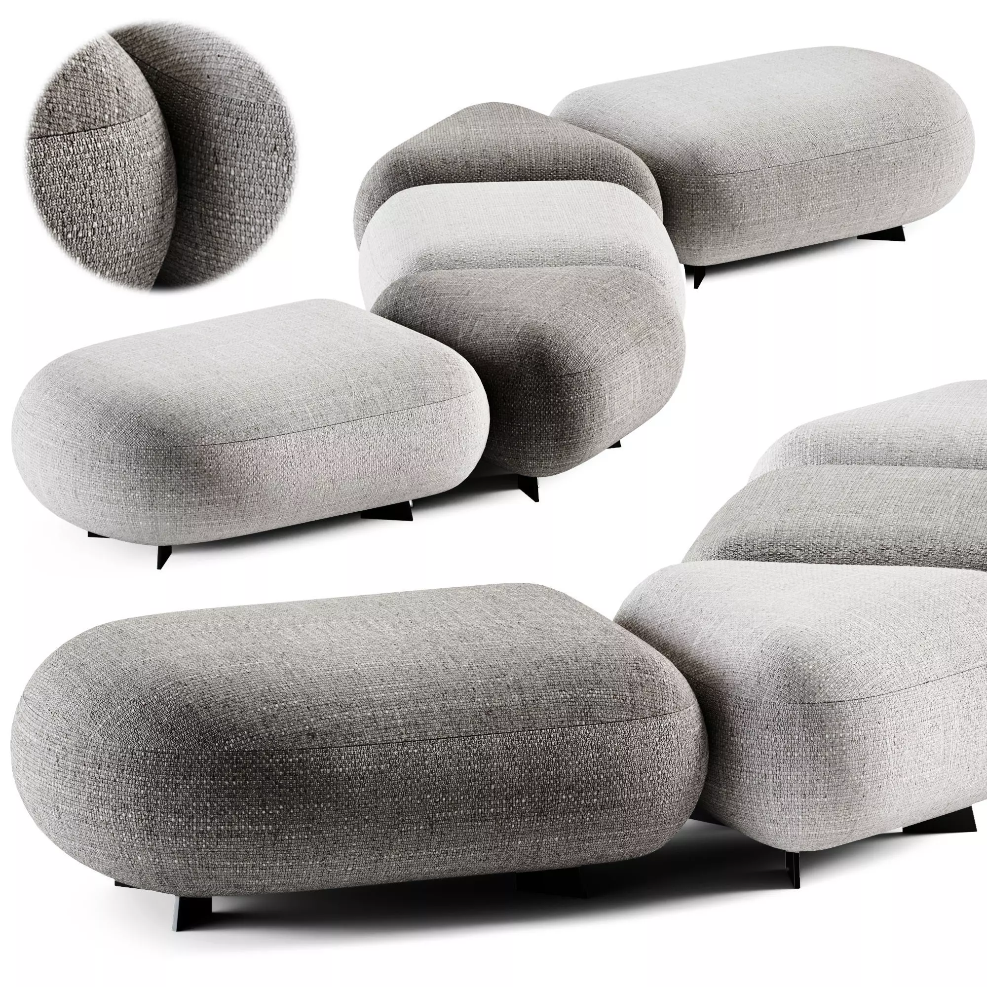 Code Out Pouf by True Design 3D model