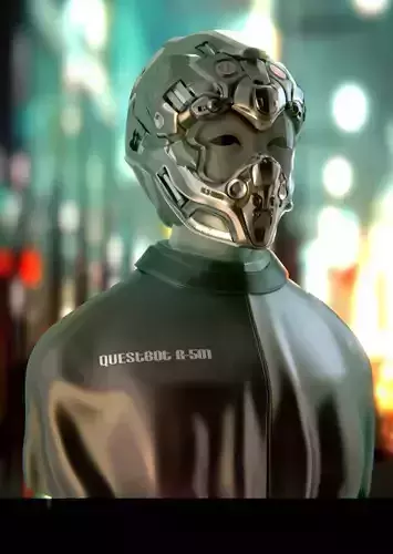 futuristic mask realistick