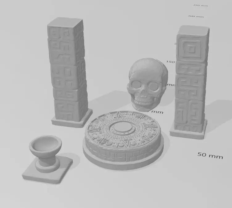 Temple Ruins 3D print model