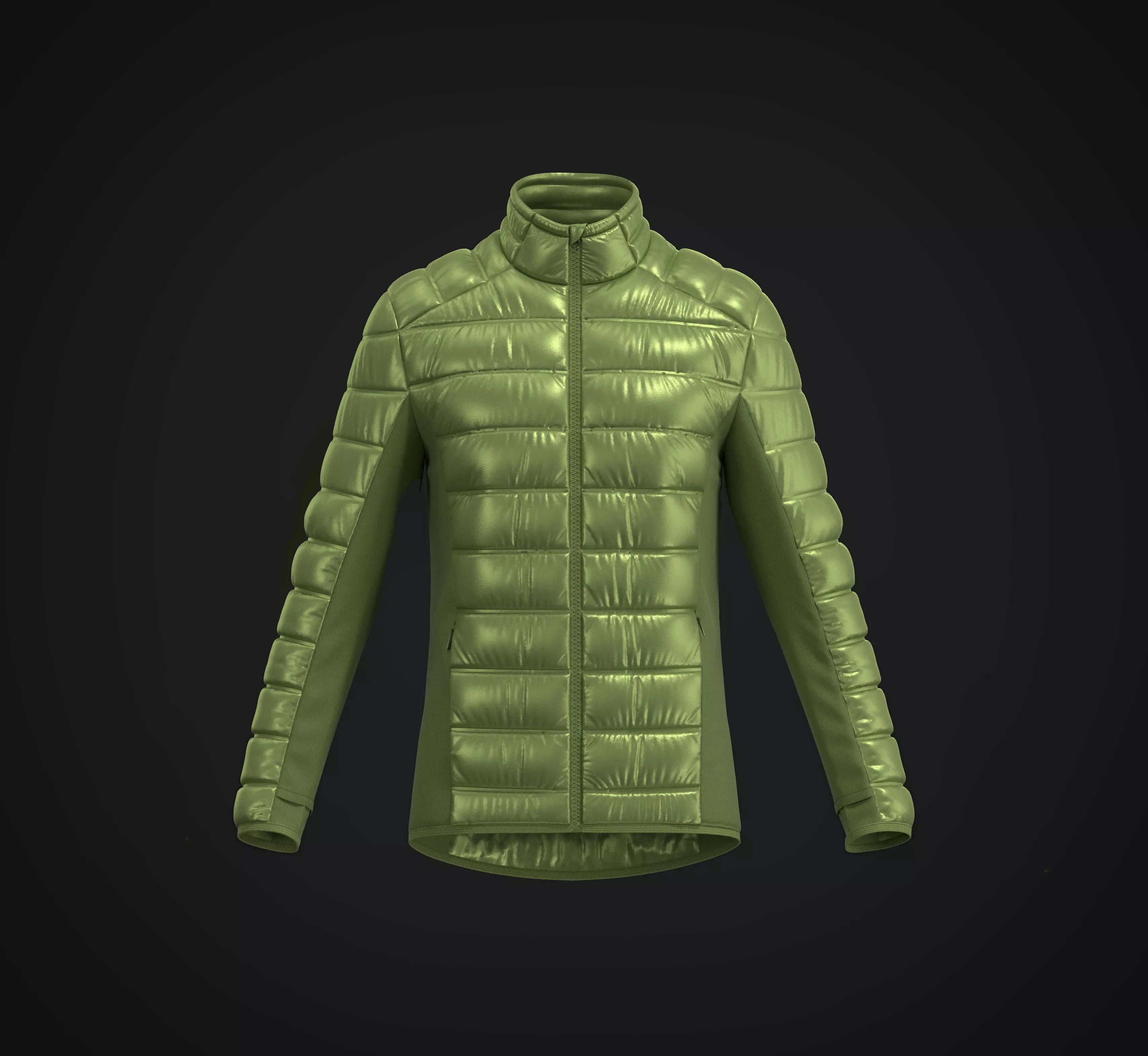 Puffer Mid Layer Jacket 3D model_0
