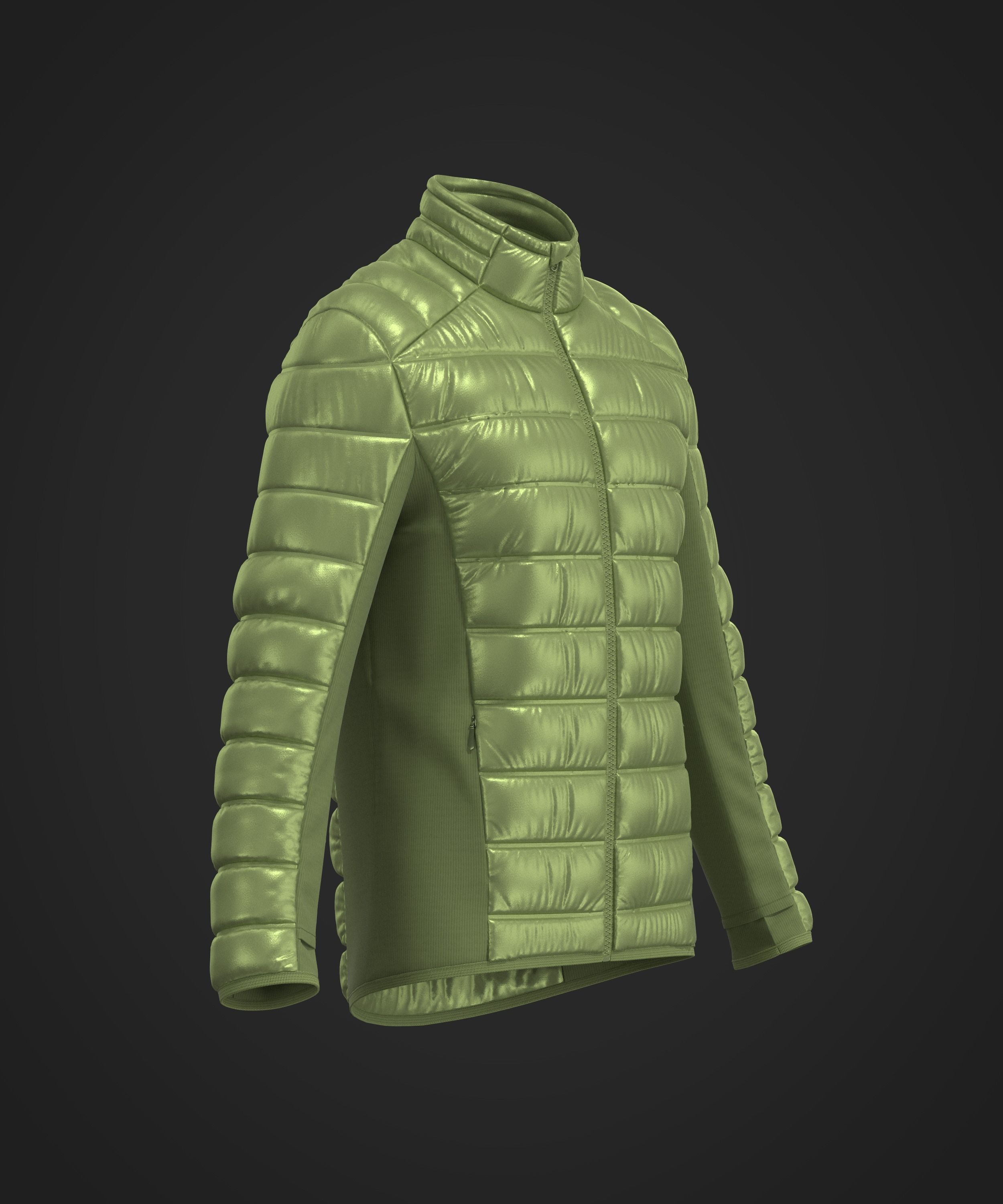 Puffer Mid Layer Jacket 3D model_4