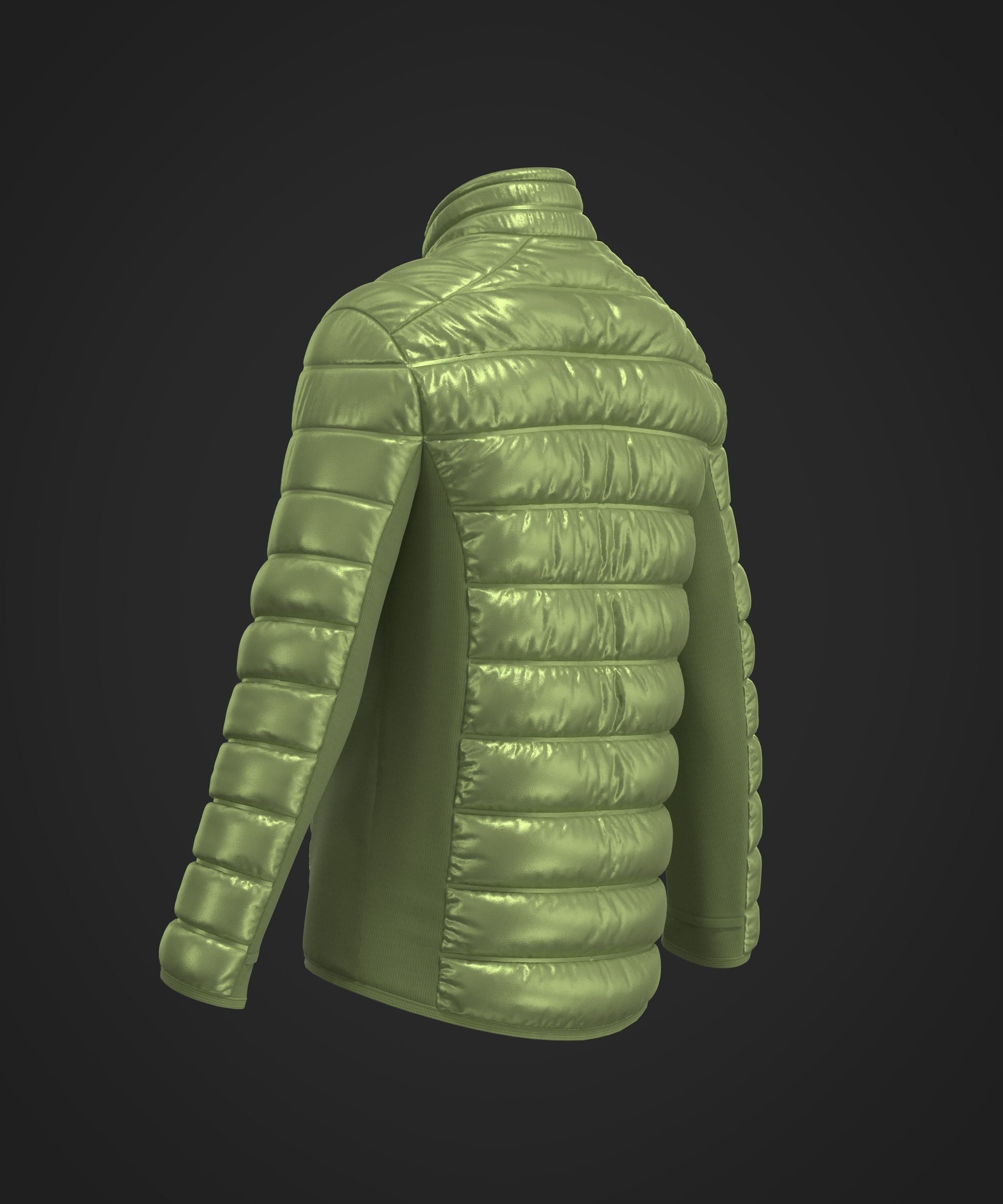 Puffer Mid Layer Jacket 3D model_7