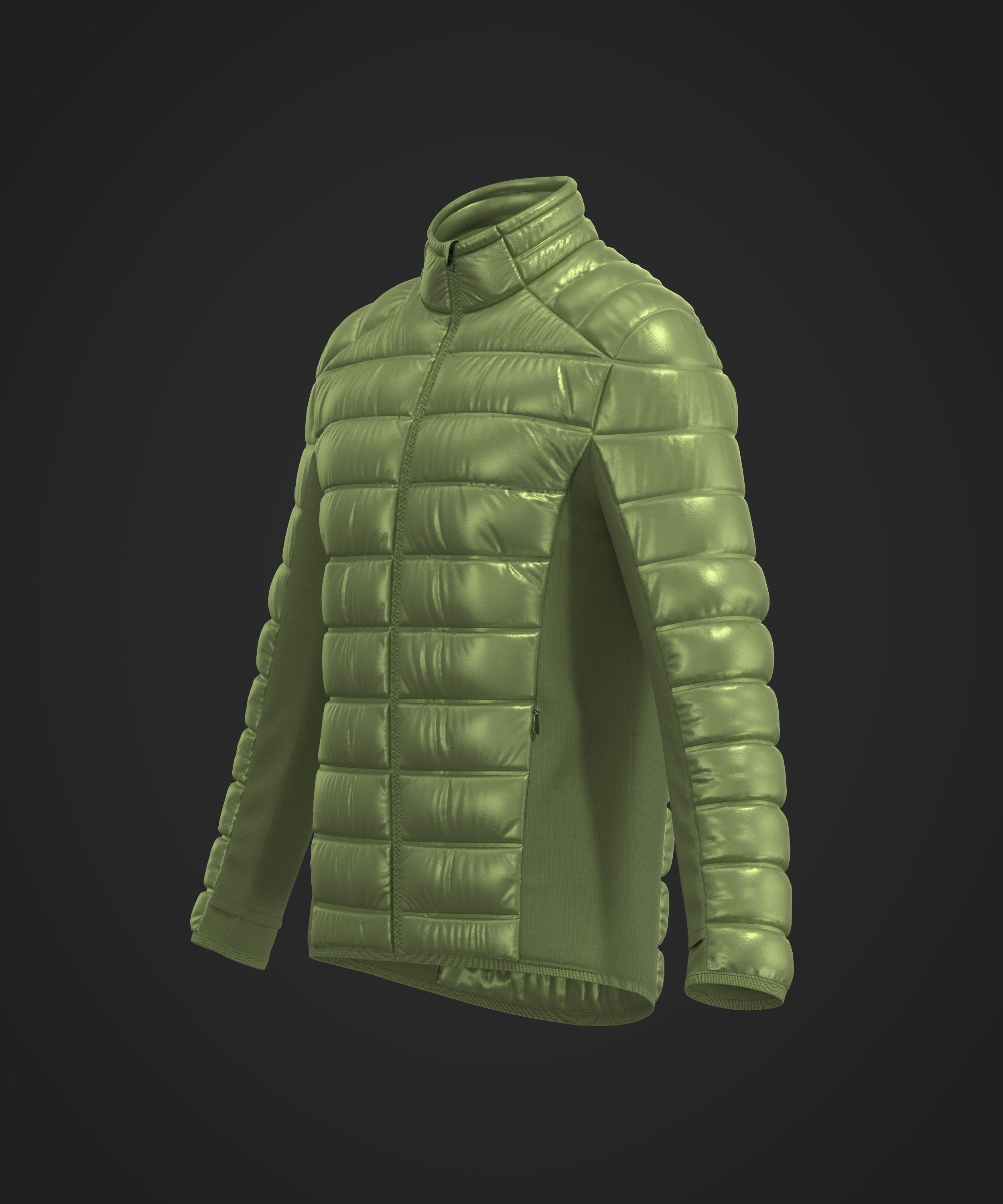 Puffer Mid Layer Jacket 3D model_9
