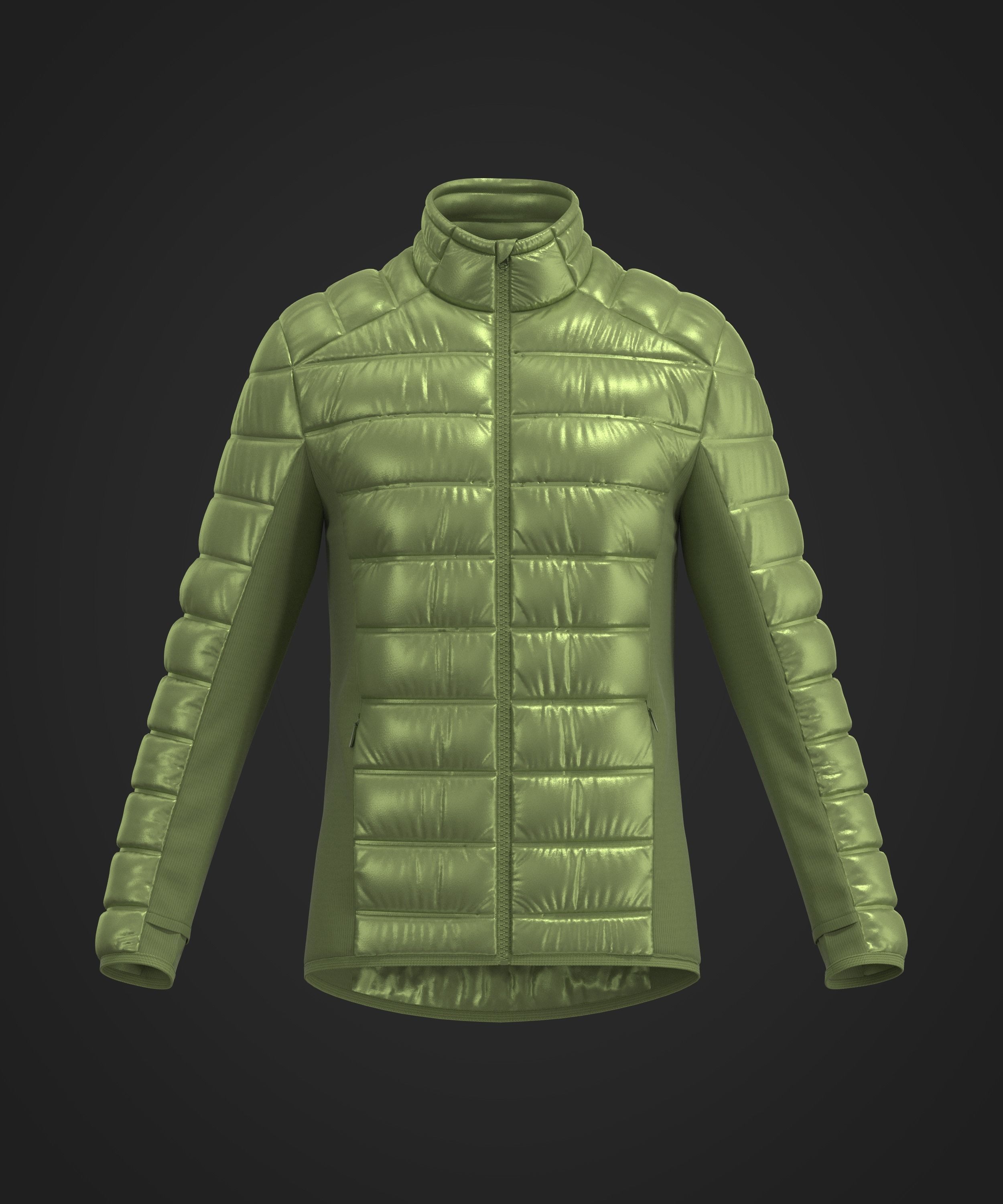 Puffer Mid Layer Jacket 3D model_10