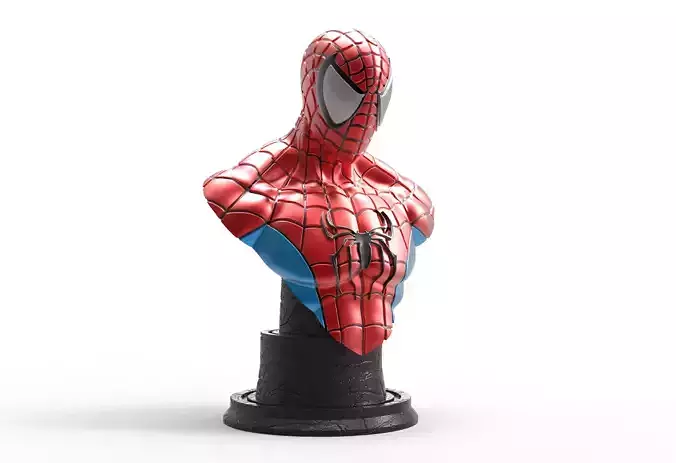 Spiderman Mavel Bust 3D Model Ready to Print STL