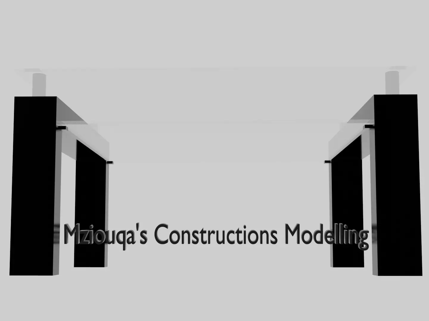 Glass table 3D model_0