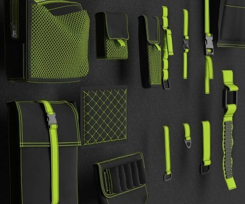 Techwear elements for 3D character model 3D model_5