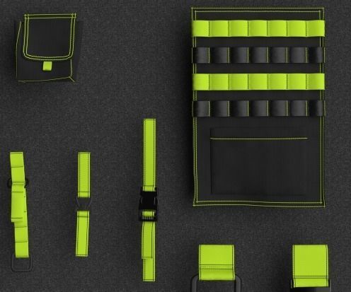 Techwear elements for 3D character model 3D model_2