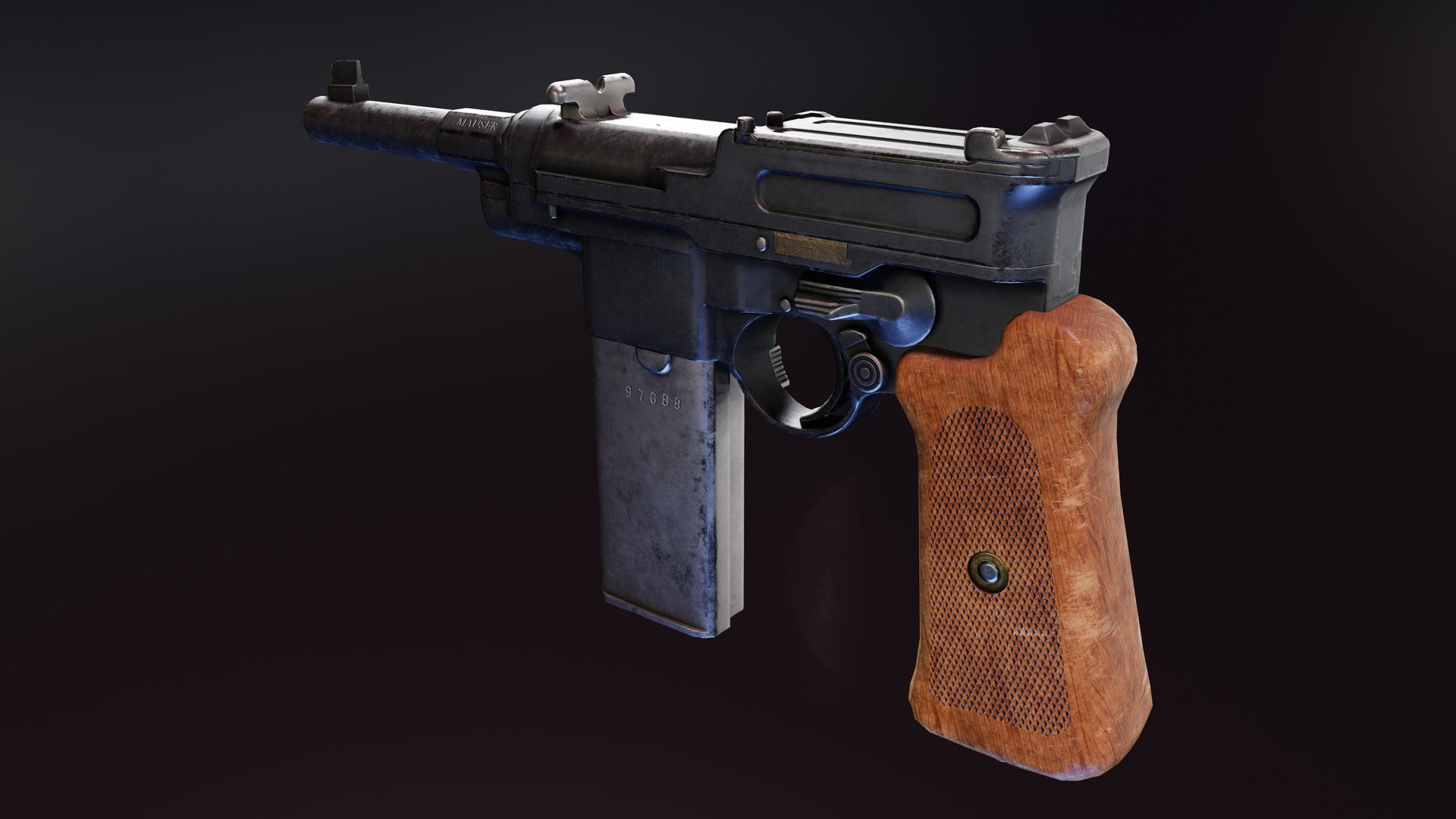 Mauser 06 08 Low-poly 3D model_1