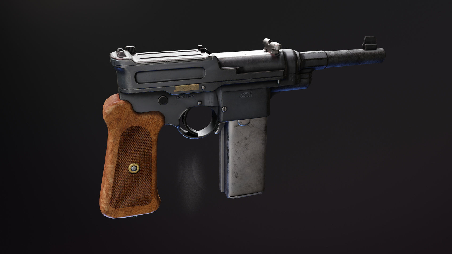 Mauser 06 08 Low-poly 3D model_2
