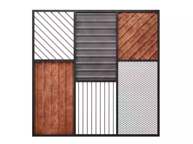 Decorative loft partition