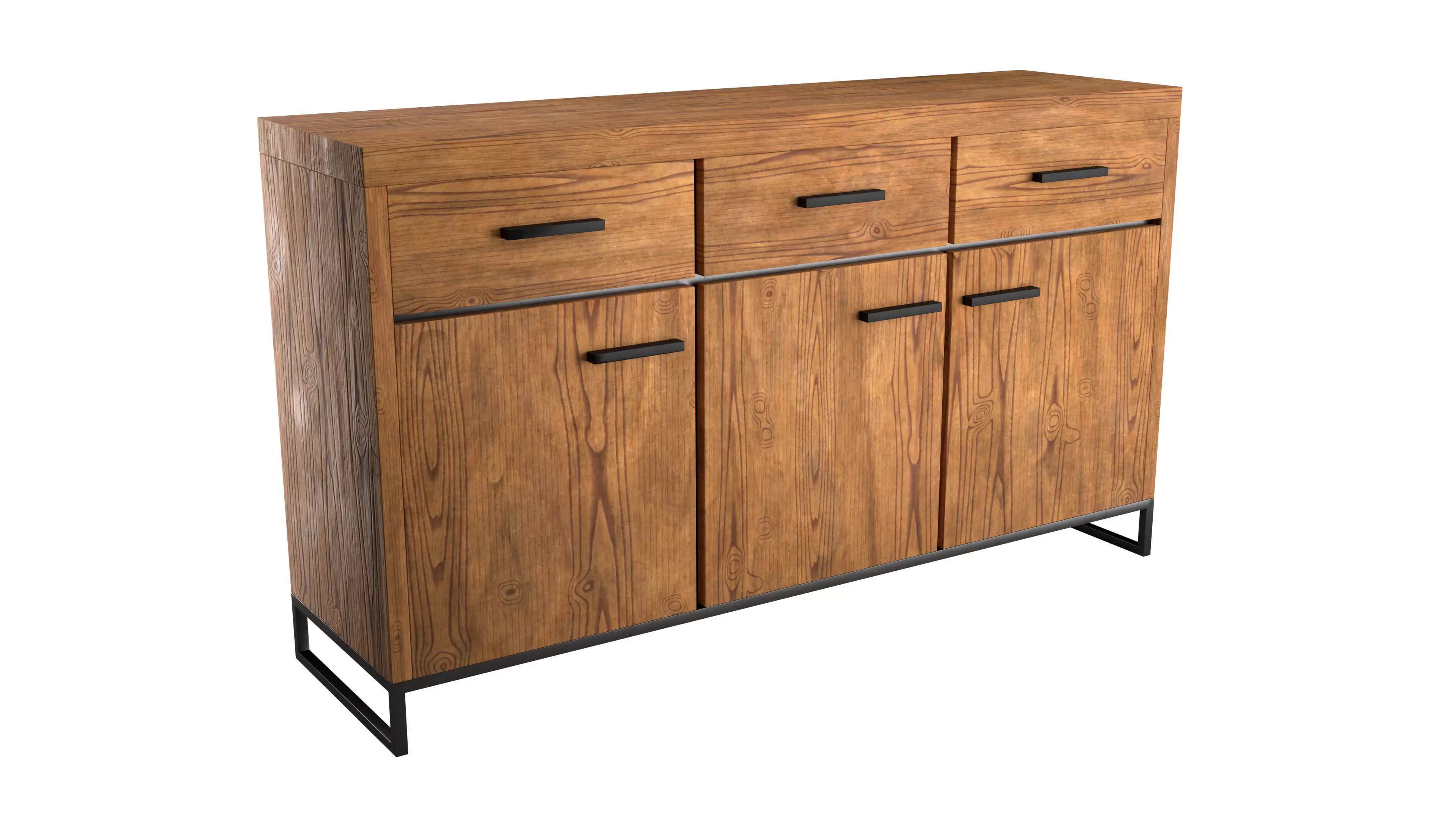 Wood Commode 3D model_0